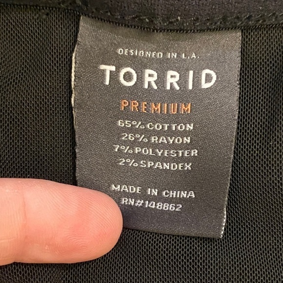 Torrid 20 Bombshell Skinny Jeans Black High Rise Womens Plus Size Stretch - Picture 12 of 16